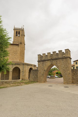The town of Obanos in Navarre, Spain