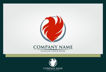 red eagle icon logo