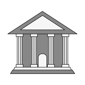 greek building vector illustration