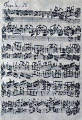 Fototapeta premium Strona z „Well-Tempered Clavier” Bacha