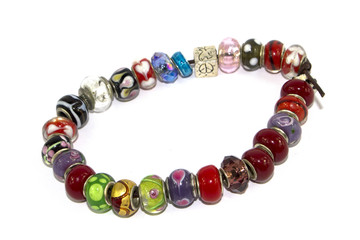 Bracelet Bangle on White Background