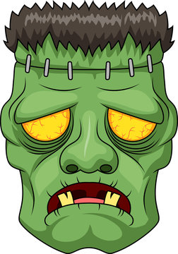 Icon of the Frankensteins head. Vector illustration