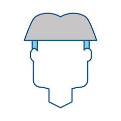 Man faceless cartoon