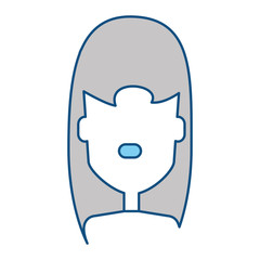 Woman faceless cartoon