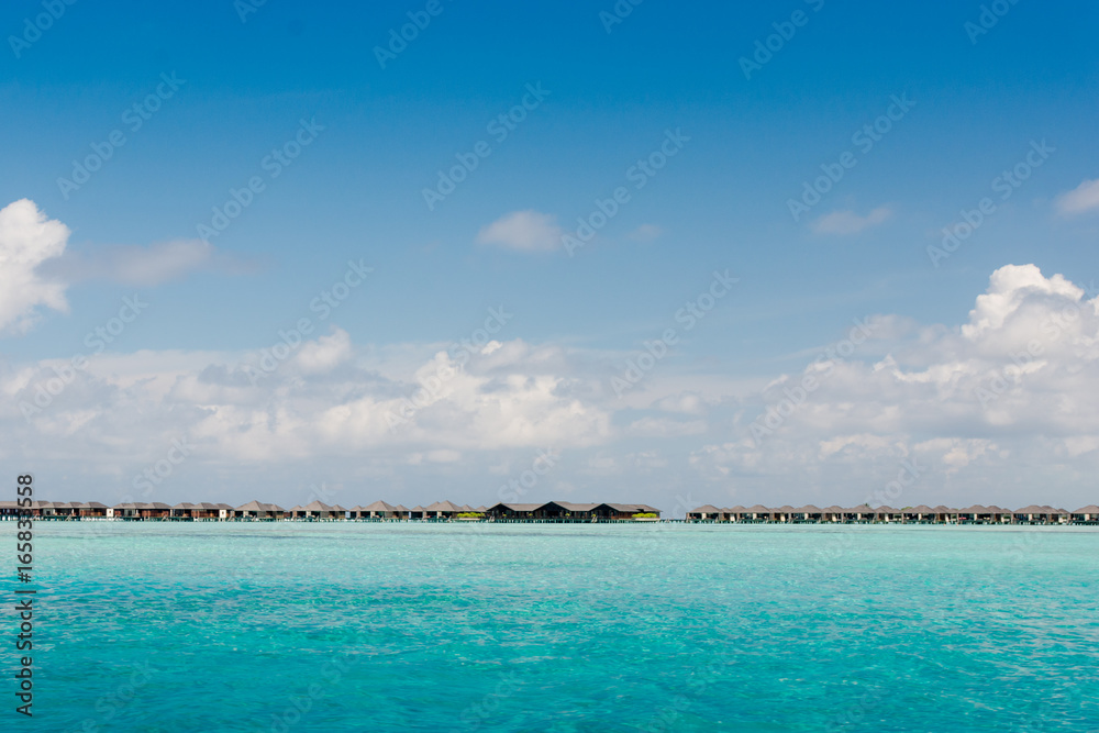 Poster maldives water villas