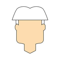 Man faceless cartoon