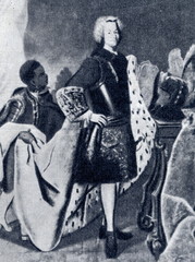 Plakat Prince Leopold of Anhalt-Köthen, employer of Johann Sebastian Bach between 1717 and 1723