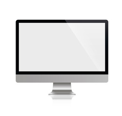 Computer, realistic, 3D, isolated