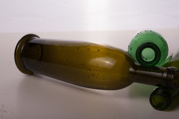 garrafas verdes