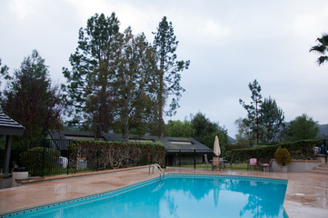 Swimming pool of luxury hotel