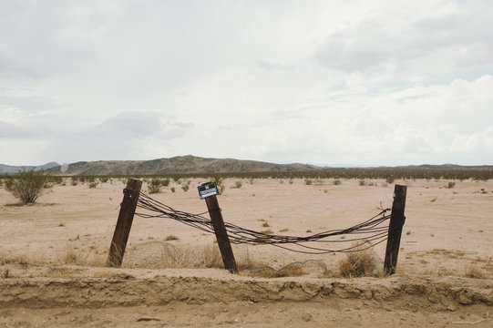 Abandoned fence