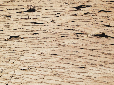 Close up of rock cracks and patterns