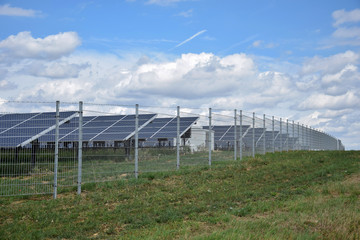 Fototapeta na wymiar Solar power plant construction / Alternative energy