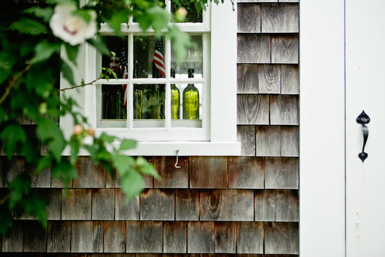the exterior of a shingled house on the island of martha's vineyard