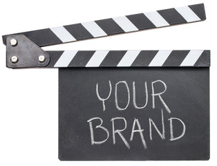 Fototapeta premium your brand text on clapboard