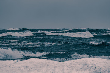 Storm at the sea
