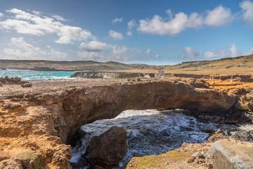 Aruba Landscape in the Atlantic Side