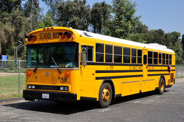 Fototapeta na wymiar US school bus