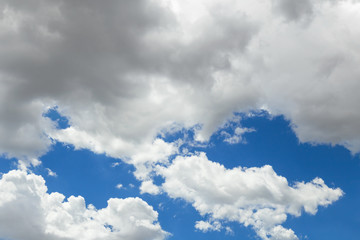 Fototapeta premium Clouds in the blue sky, background