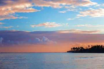splendid tropical sunset