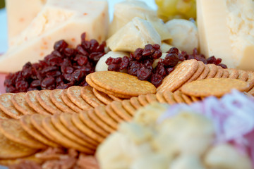 crackers and raisins