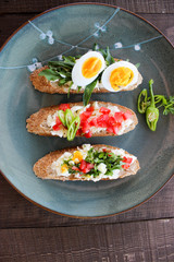 Hearty sandwiches