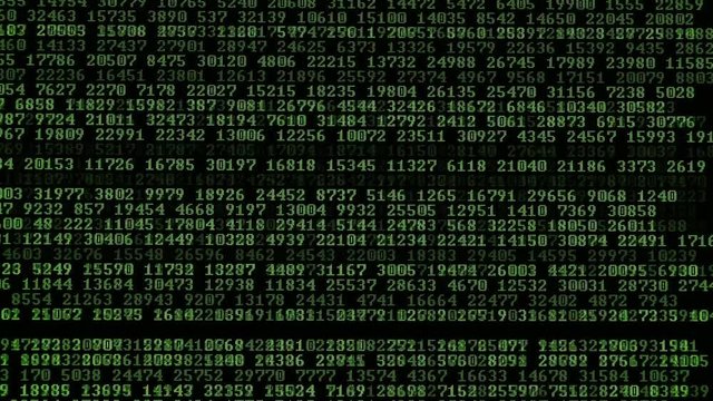 Moving Computer Codes on a monitor 
