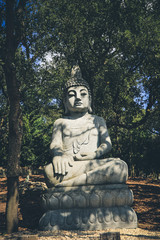 Stone statue of buddha
