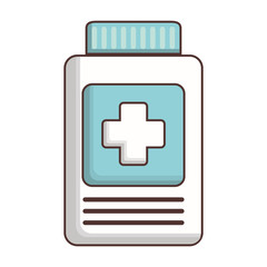 Fototapeta premium medicine bottle icon