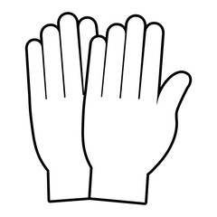 medical gloves icon