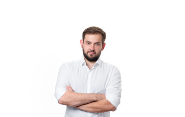 Business man on white background