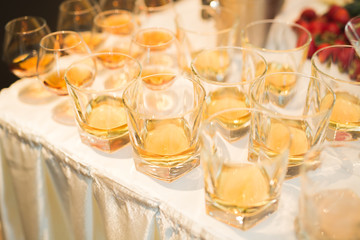 Buffet with a variety of delicious sweets, food ideas, celebration
