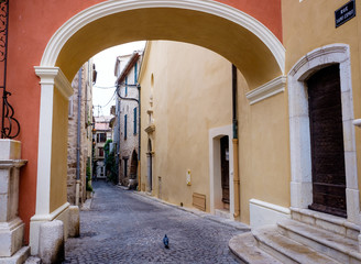 Antibes archway in the old town