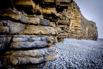 Cliffs in south Wales