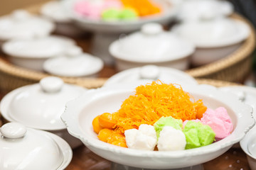 Thai dessert Thai tradition, dessert food Thailand 