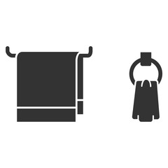 Bathroom towels kept