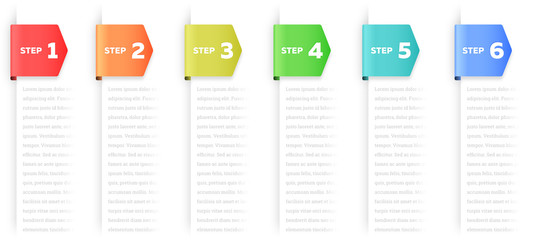 Steps or Process Infographic Element