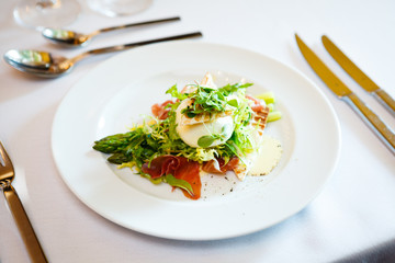 Fresh salad of mozzarella