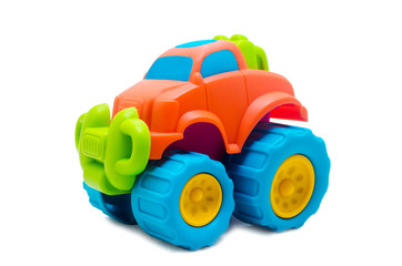 Studio shot of the Colorful Toy Car