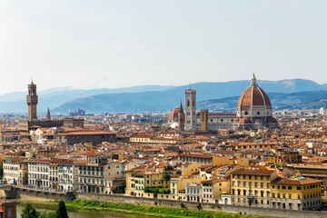 Fototapeta na wymiar Beautiful Scene of Florence, Italy. 