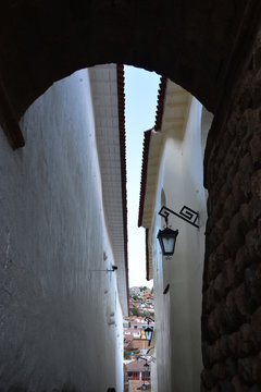 Siete Culebras, Calle peatonal, Cusco, Per&uacute;