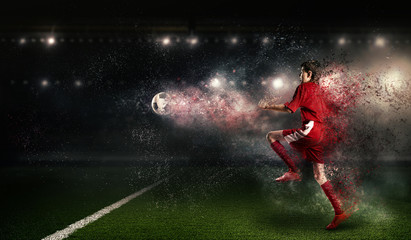 He is going to become a champ. Mixed media