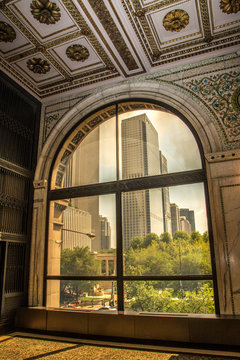 chicago cultural center, Fenster