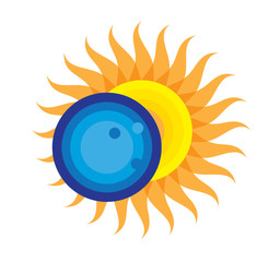 Total Solar Eclipse Icon August 21, 2017