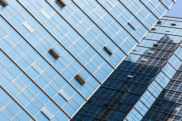 detail shot of modern architecture facade,business concepts,in city of China.