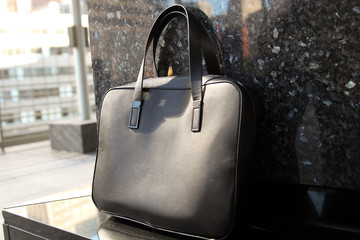Business  leather briefcase