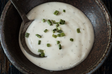 Ranch Dressing in a Bowl