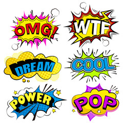 pop of cartoon speech bubble
