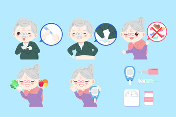 old peopel with diabetes