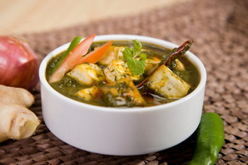 Palak Paneer, Spinach and Cheese Curry, Indian Food